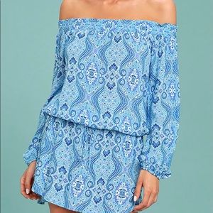 Lucy Love off the shoulder dress